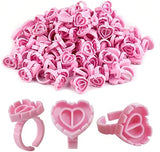 Heart shaped glue rings